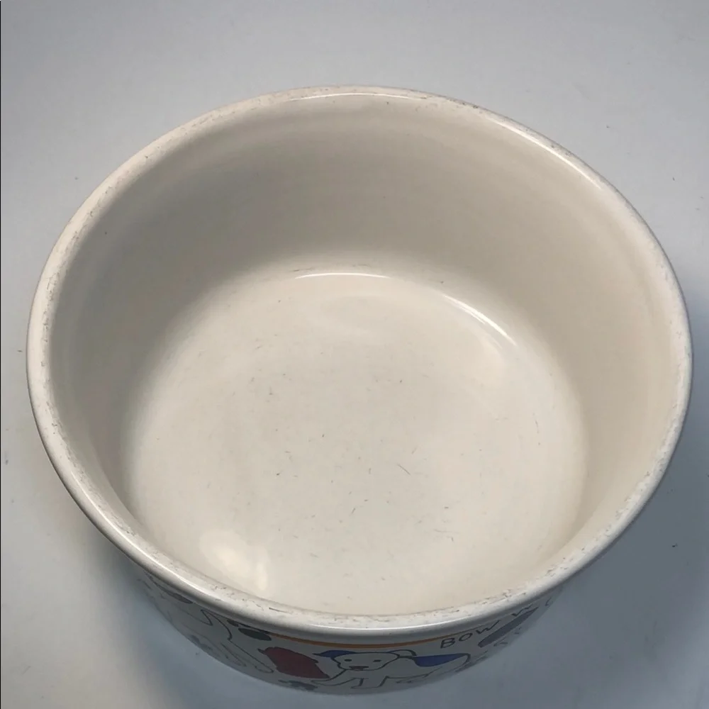 Dog Bowl with Colorful Dog Print